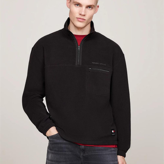 Tommy Hilfiger Ανδρική μπλούζα Quarter-Zip Relaxed Fleece